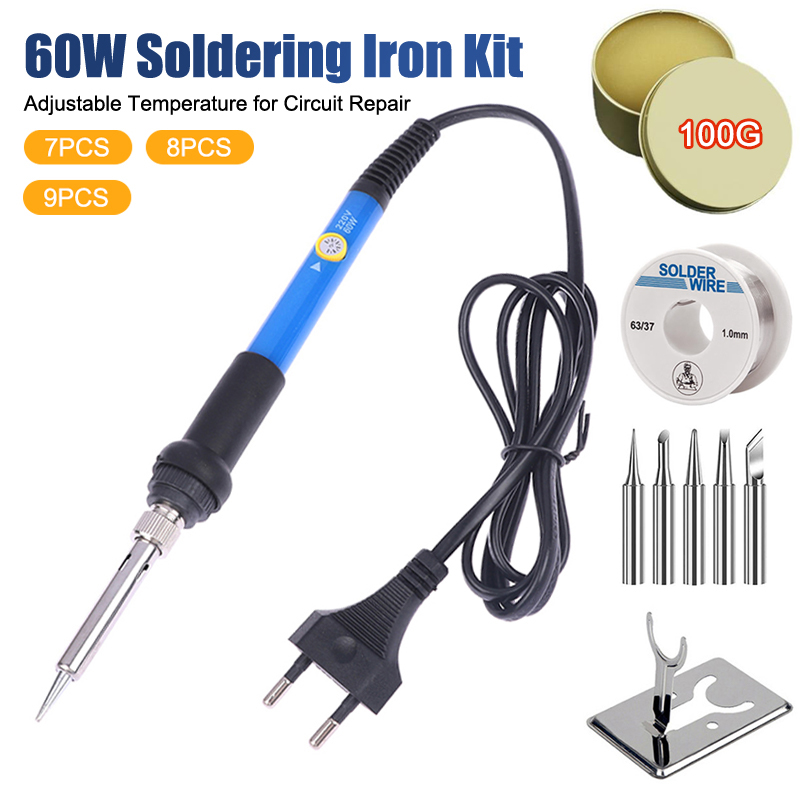 Diy Electronics Gadget - Regulowana temperatura, zestaw lutownicy 220V 60W,