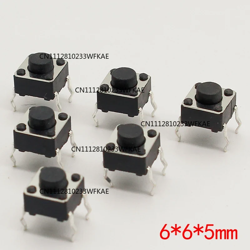 Push Button Tactile - 50 szt./zestaw 6x6x5MM 4PIN G90 Przycisk