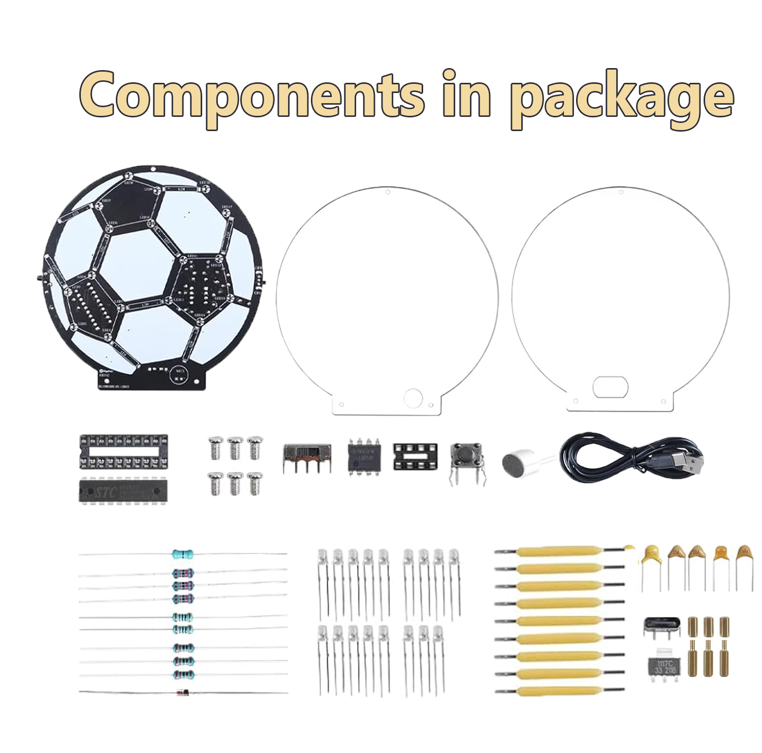 Diy Electronics Filament - Zestaw do samodzielnego wykonania piłki nożnej