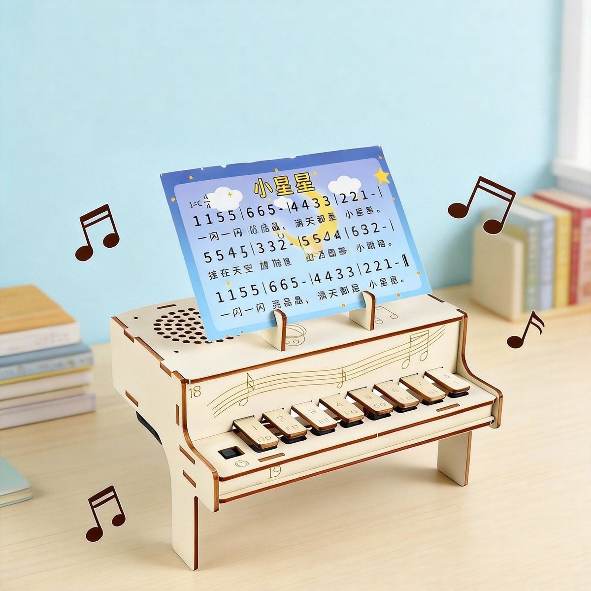 Diy Electronics Gadget - Zestaw do samodzielnego montażu drewnianego pianina
