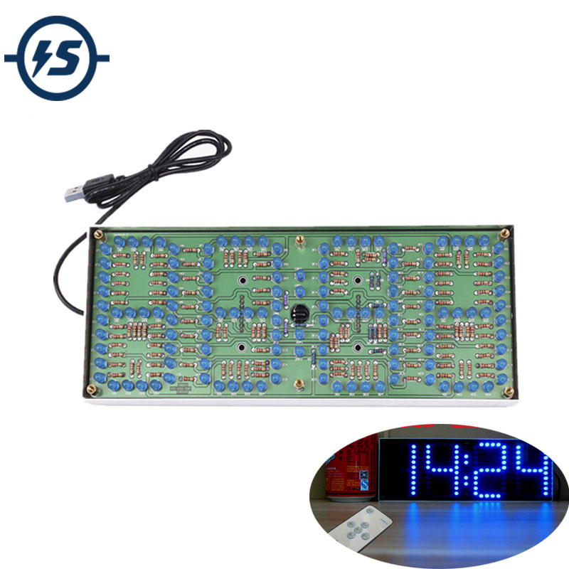 Diy Electronics India - ECL-132 zestaw DIY niebieski ekran zegarowy