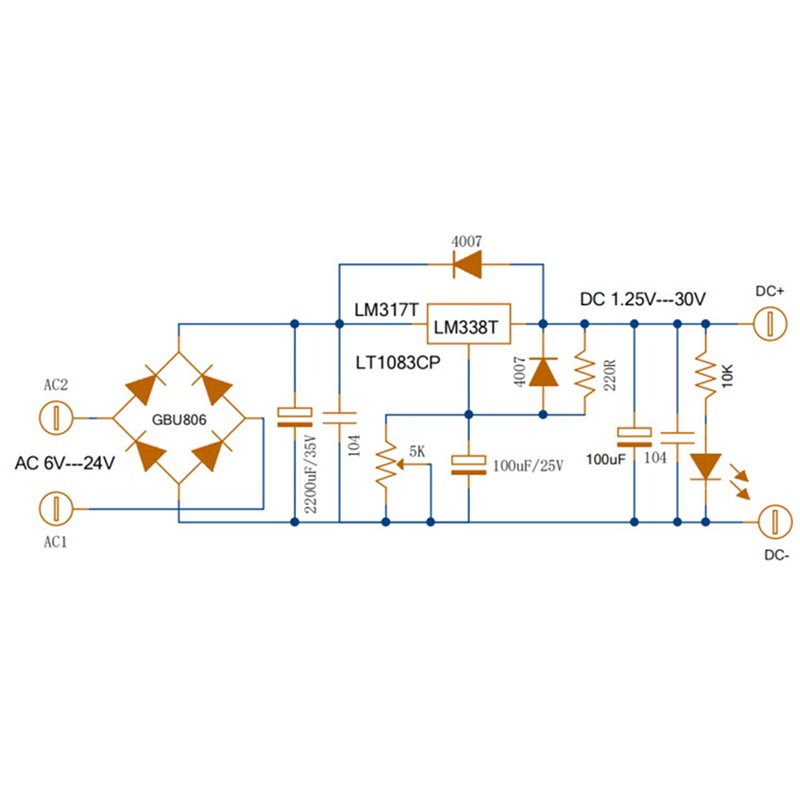 AA08-2X Regulowany liniowy zas – Diy Electronics Filament recenzja i cena