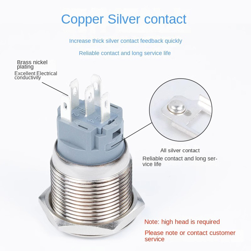 12/16/19/22mm metalowy przełąc – Push Button Tactile recenzja i cena