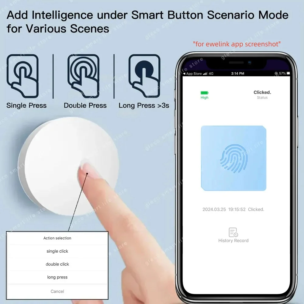 Przycisk scen Zigbee, intelige – Push Button Tactile recenzja i cena